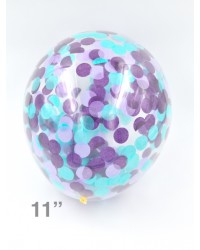 Confetti Balloon - Purple/Lilac/Mint Green